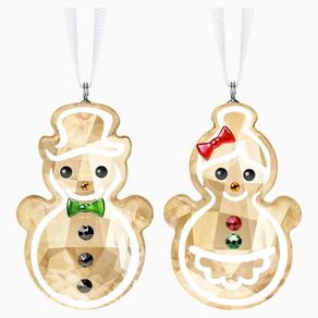 Joyful Ornaments - Gingerbread Snowman Couple