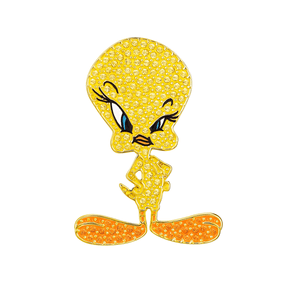 Ac pentru cravata Looney Tunes - Tweety, placat cu aur