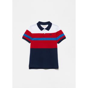 Tricou polo in dungi cu broderie - 3-4 ani